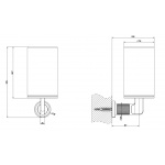 Gessi Inciso Uchwyt naścienny na kubek Chrom 58508.031 / 58508031