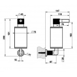 Gessi Inciso Uchwyt naścienny na dozownik mydła Chrom 58513.031 / 58513031