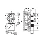 Gessi Inciso Wellness Bateria natryskowa termostatyczna podtynkowa Chrom 58214.031 / 58214031