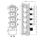 Gessi Inciso Wellness Bateria natryskowa termostatyczna podtynkowa Chrom 58218.031 / 58218031