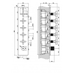 Gessi Inciso Wellness Bateria natryskowa termostatyczna podtynkowa Chrom 58230.031 / 58230031