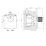 Gessi Inciso Wellness Zawór termostatyczny podtynkowy Chrom 58254.031 / 58254031