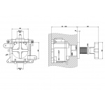 Gessi Inciso Wellness Zawór odcinający termostatyczny Chrom 58363.031 / 58363031