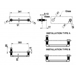 Gessi Inciso Wieszak na ręcznik 300 mm Chrom 58613.031 / 58613031