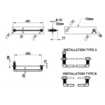 Gessi Inciso Wieszak na ręcznik 450 mm Chrom 58615.031 / 58615031
