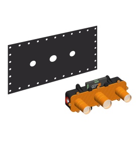 Gessi INCISO Zestaw podtynkowy Chrom 45089.031 / 45089031