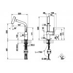 Gessi Inedito Bateria kuchenna z obrotową i wyciąganą wylewką Chrom 60425.031