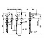 Gessi Ingranaggio Bateria wannowa 4-otworowa z przełącznikiem, wylewką, wężem i słuchawką chrom 63537.031