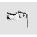 Gessi Ingranaggio Bateria wannowa/prysznicowa ścienna z przełącznikiem 2-drożnym część zewnętrzna chrom 63580.031