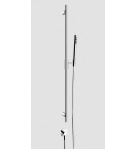 Gessi Ingranaggio Drążek prysznicowy ze słuchawką, wężem 150 cm i przyłączem wody chrom 63582.031