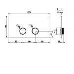 Gessi Ingranaggio Przycisk spłukujący chrom 54637.031