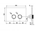 Gessi Ingranaggio Przycisk spłukujący chrom 54643.031