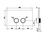 Gessi Ingranaggio Przycisk spłukujący chrom 54645.031