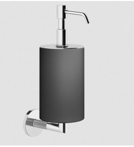 Gessi Ingranaggio Dozownik mydła czarny z uchwytem chrom 63814.031