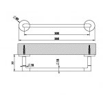 Gessi Ingranaggio Wieszak na ręczniki ścienny 30 cm chrom 63897.031