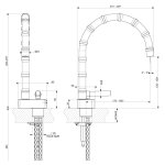 Gessi Jacqueline Bateria umywalkowa warm bronze brushed pvd 77201.726