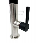 Gessi Mesh Bateria kuchenna 1-otworowa z wyciąganą wylewką Finox/Matte Black 60005.599