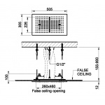 Gessi Minimali Deszczownica sufitowa 300x500 mm polished steel 57811.238 / 57811238