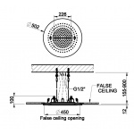 Gessi Minimali Deszczownica sufitowa okrągła Ø 500 mm polished steel 57909.238 / 57909238