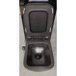 Gessi Miska wisząca z deską wolnoopadającą czarny mat 39118.532