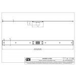 Gessi Odpływ liniowy - element podtynkowy Chrom 67050.031