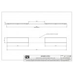 Gessi Odpływ liniowy - element zewnętrzny 600 mm Chrom 67051.031