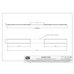 Gessi Odpływ liniowy - element zewnętrzny 700 mm Chrom 67053.031