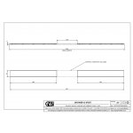 Gessi Odpływ liniowy - element zewnętrzny 900 mm Chrom 67057.031