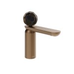 Gessi Perle Bateria umywalkowa z korkiem klik klak copper brushed pvd/murano sfaccettato 74251.708