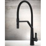 Gessi Proton Bateria kuchenna z obrotową i wyciąganą wylewką Matte Black 17191.299