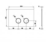 Gessi Przycisk spłukujący chrom 54619.031