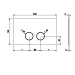 Gessi Przycisk spłukujący chrom 54621.031
