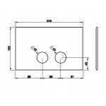 Gessi Przycisk spłukujący DIAMANTATO Brushed Brass PVD 54681.727