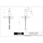 Gessi Rettangolo Bateria Umywalkowa stainless steel 20002.149 / 20002149