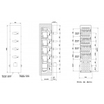 Gessi Rettangolo Bateria Wannowo-natryskowa Termostatyczna Podtynkowa chrom 43028.031 / 43028031