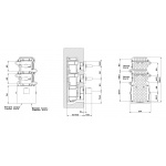 Gessi Rettangolo Bateria Wannowo-natryskowa Termostatyczna Podtynkowa chrom 43214.031 / 43214031