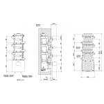 Gessi Rettangolo Bateria Wannowo-natryskowa Termostatyczna Podtynkowa chrom 43216.031 / 43216031