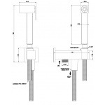 Gessi Rettangolo Bidetka 1/2" z przyłączem kątowym chrom 20023.031 / 20023031