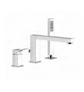 Gessi Rettangolo K Bateria Wannowa 3-otworowa Na Brzeg Wanny chrom 53037.031 / 53037031