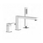 Gessi Rettangolo K Bateria Wannowa 3-otworowa Na Brzeg Wanny chrom 53037.031 / 53037031