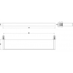 Gessi Rettangolo Półka 60 cm chrom 20945.031 / 20945031