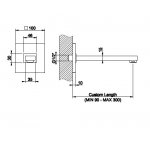 Gessi Rettangolo Wylewka ścienna chrom 20118.031