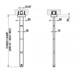 Gessi Rettangolo XL Wylewka sufitowa chrom 20199.031