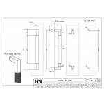 Gessi Rigato Uchwyt do drzwi prysznicowych 300 mm Chrom 67523.031