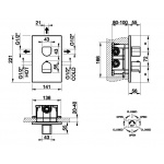Gessi Rilievo Bateria Natryskowa Podtynkowa Termostatyczna chrom 59136.031/ 59136031