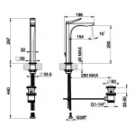 Gessi Rilievo Bateria Umywalkowa Jednootworowa chrom 59003.031 / 59003031