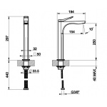 Gessi Rilievo Bateria Umywalkowa Jednootworowa chrom 59004.031 / 59004031