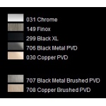 Gessi Rilievo Bateria umywalkowa podtynkowa element zewnętrzny Chrom 59089.031 / 59089031