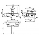 Gessi Rilievo Bateria Wannowa Naścienna chrom 59013.031 / 59013031