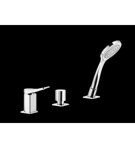 Gessi Rilievo Bateria Wannowa 3-otworowa Na Brzeg Wanny chrom 59043.031 / 59043031
